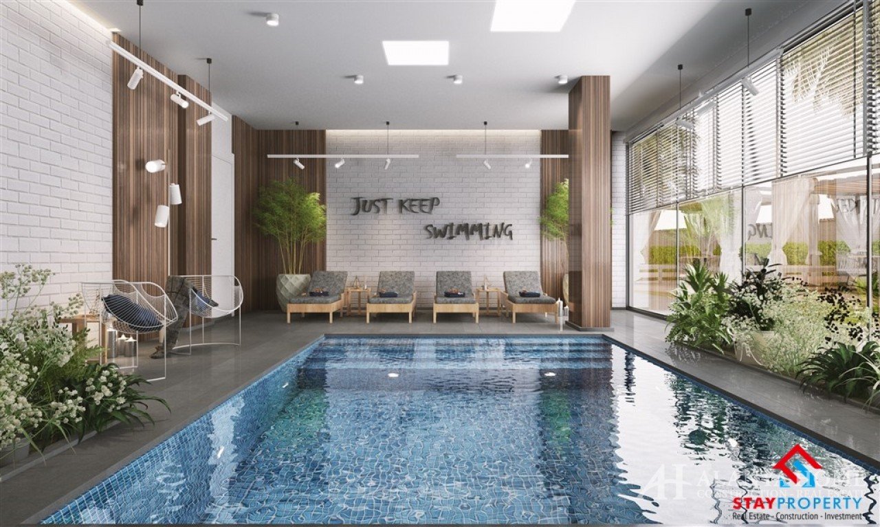 Фото покупка продажа недорогая квартира в доме жилом комплексе с открытым бассейном Алания Хоум Анта